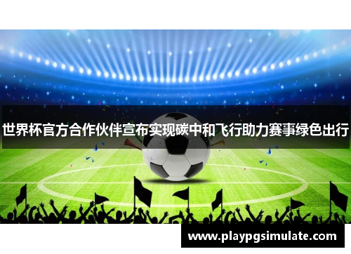 世界杯官方合作伙伴宣布实现碳中和飞行助力赛事绿色出行